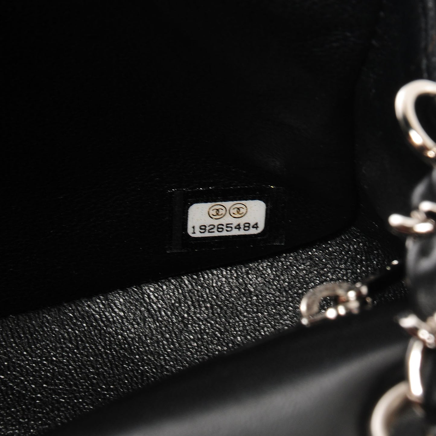 Lambskin Quilted Mini Flap Black