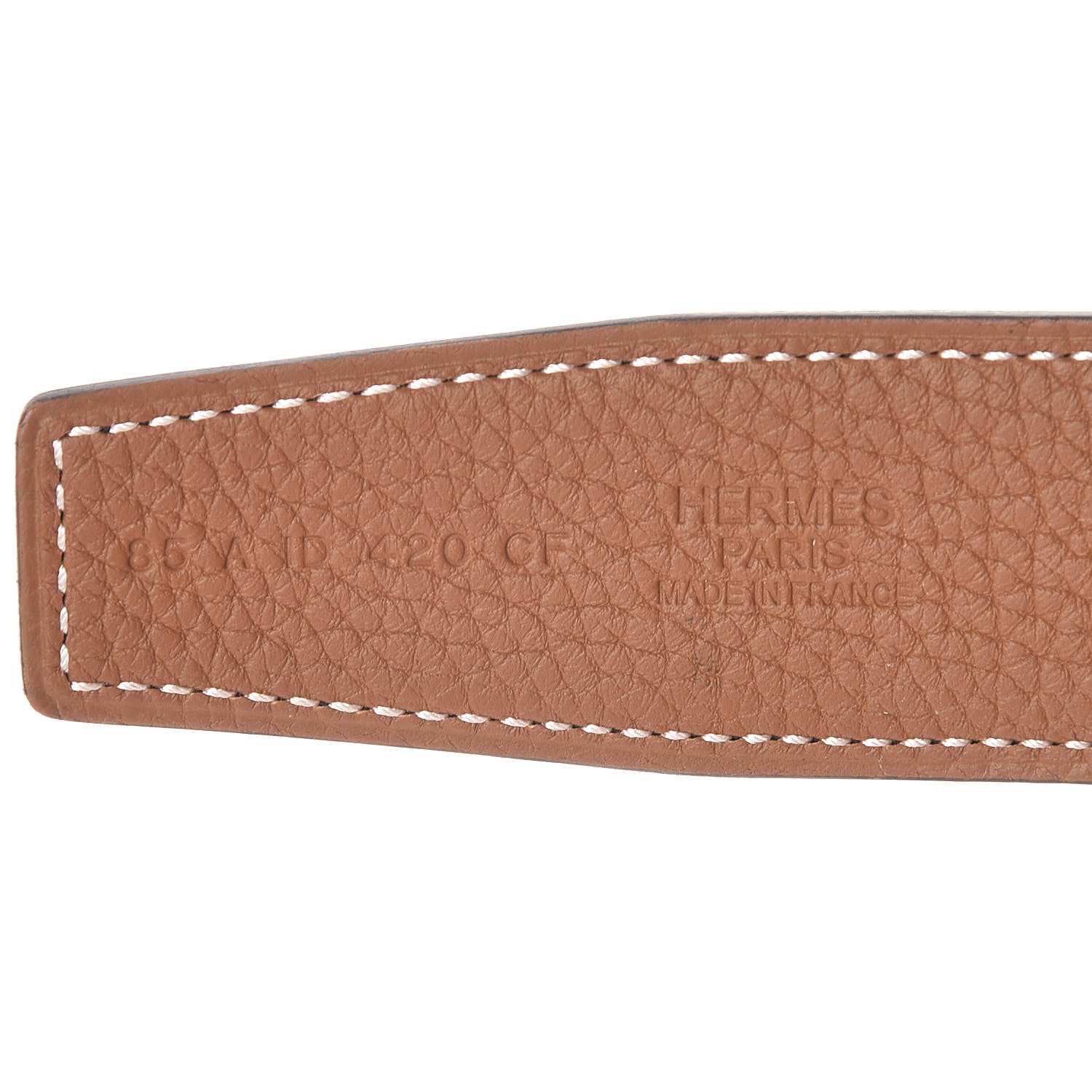 Hermes Box Togo 32mm Guilloche H Belt 85 Black Gold 6 of 6