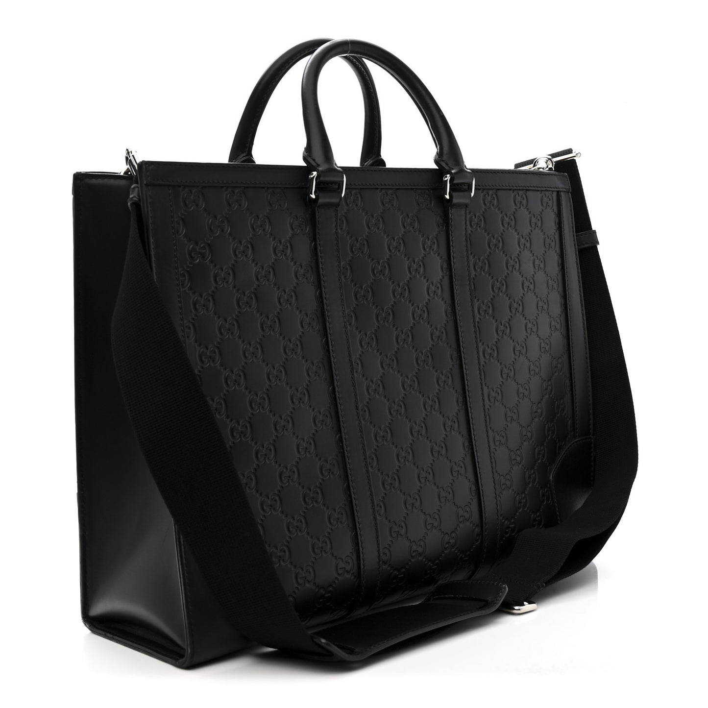 Guccissima Signature Briefcase Black