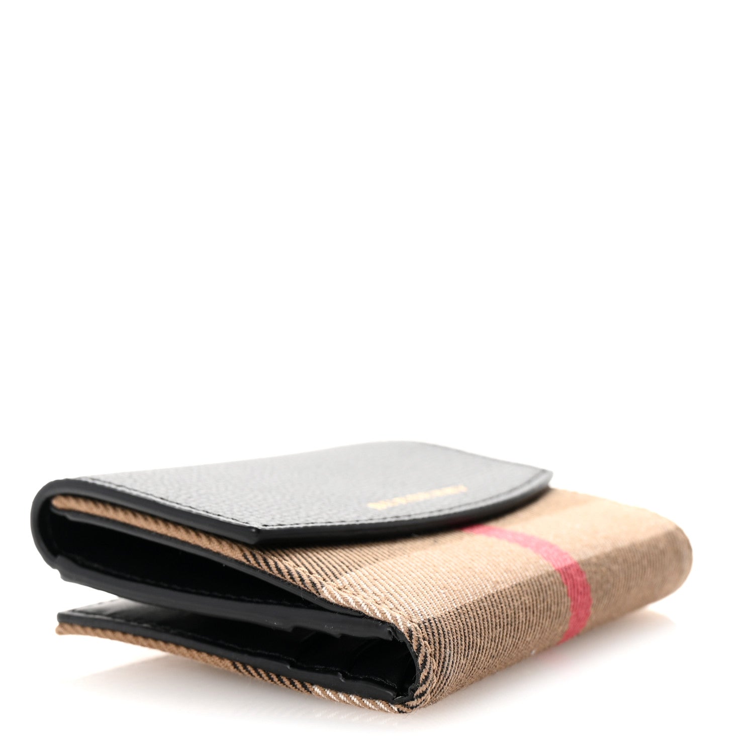 Burberry House Check Luna French Wallet Black 4 of 7