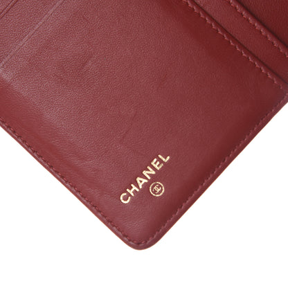 Chanel Lambskin Quilted Boy Yen Wallet Red 5 of 7