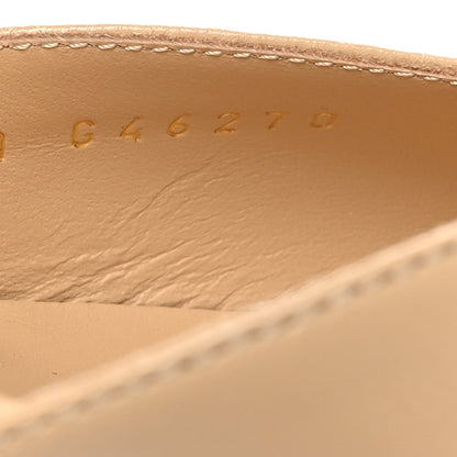 Chanel Lambskin Patent Cap Toe Crystal Enamel CC Mary Jane Slingback Flats 39 Beige Black 9 of 9
