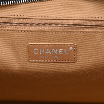 Chanel Aged Calfskin Quilted Large Express Bowling Bag Black 6 of 10