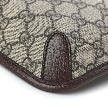 Gucci GG Supreme Monogram Web Medium Neo Vintage Flap Messenger Bag Beige New Acero 11 of 12