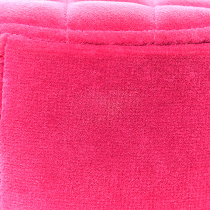 Chanel Velvet Round Quilted Pearl Crush Clutch With Chain Pink 13 of 13