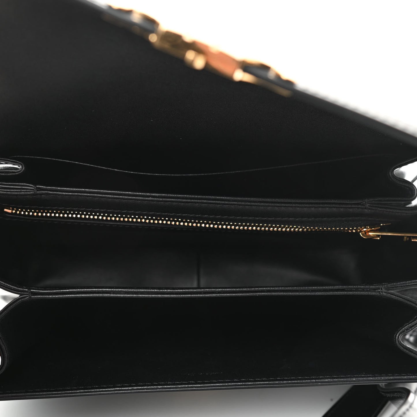 Shiny Calfskin Medium Triomphe Black