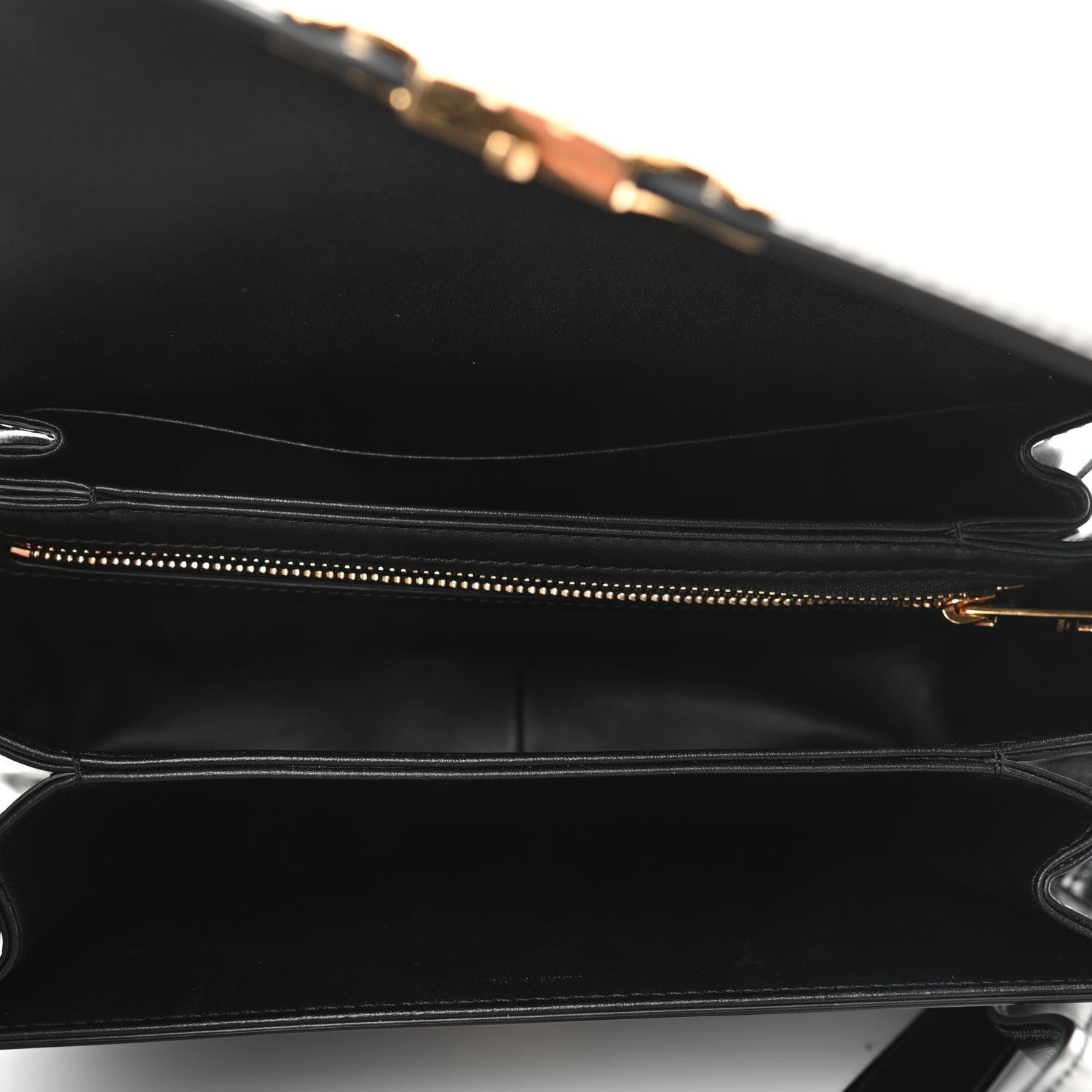 Celine Shiny Calfskin Medium Triomphe Black 5 of 11