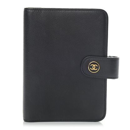 Chanel Grained Calfskin CC Button Pocket Agenda Cover Black 1 of 6