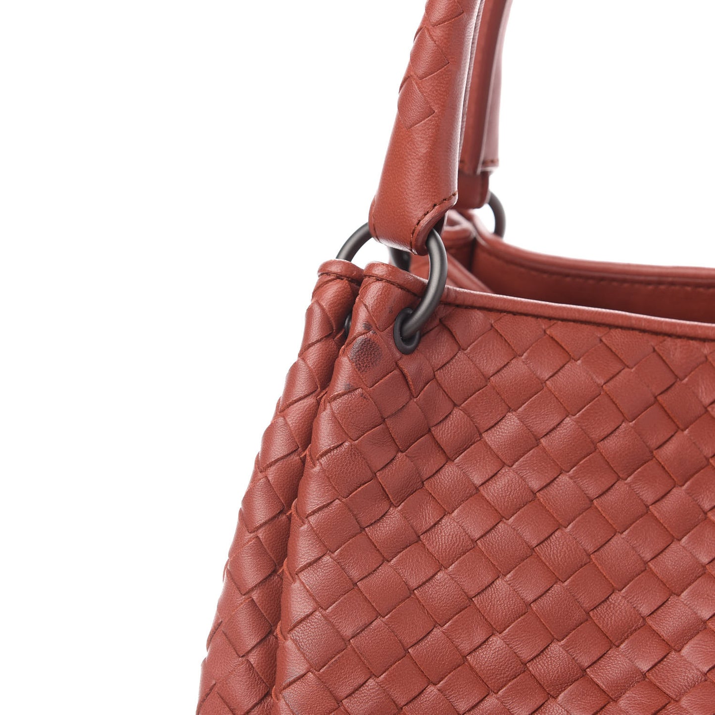 Nappa Intrecciato Parachute Bag Brique