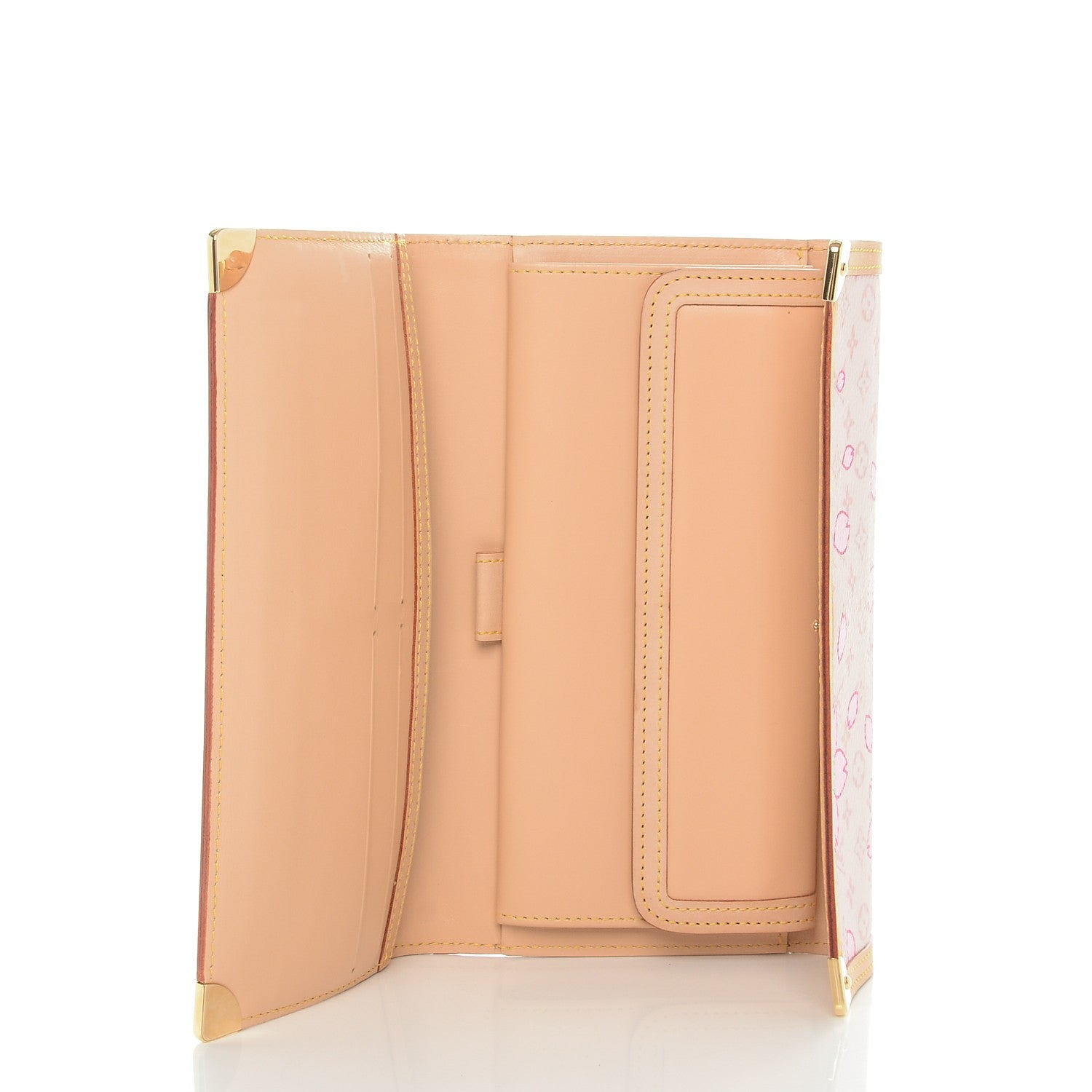 Louis Vuitton Monogram Cherry Blossom Porte Tresor International Wallet Pink 5 of 6