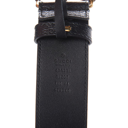Gucci Textured Calfskin Double G 40mm Belt 110 44 Black 4 of 7