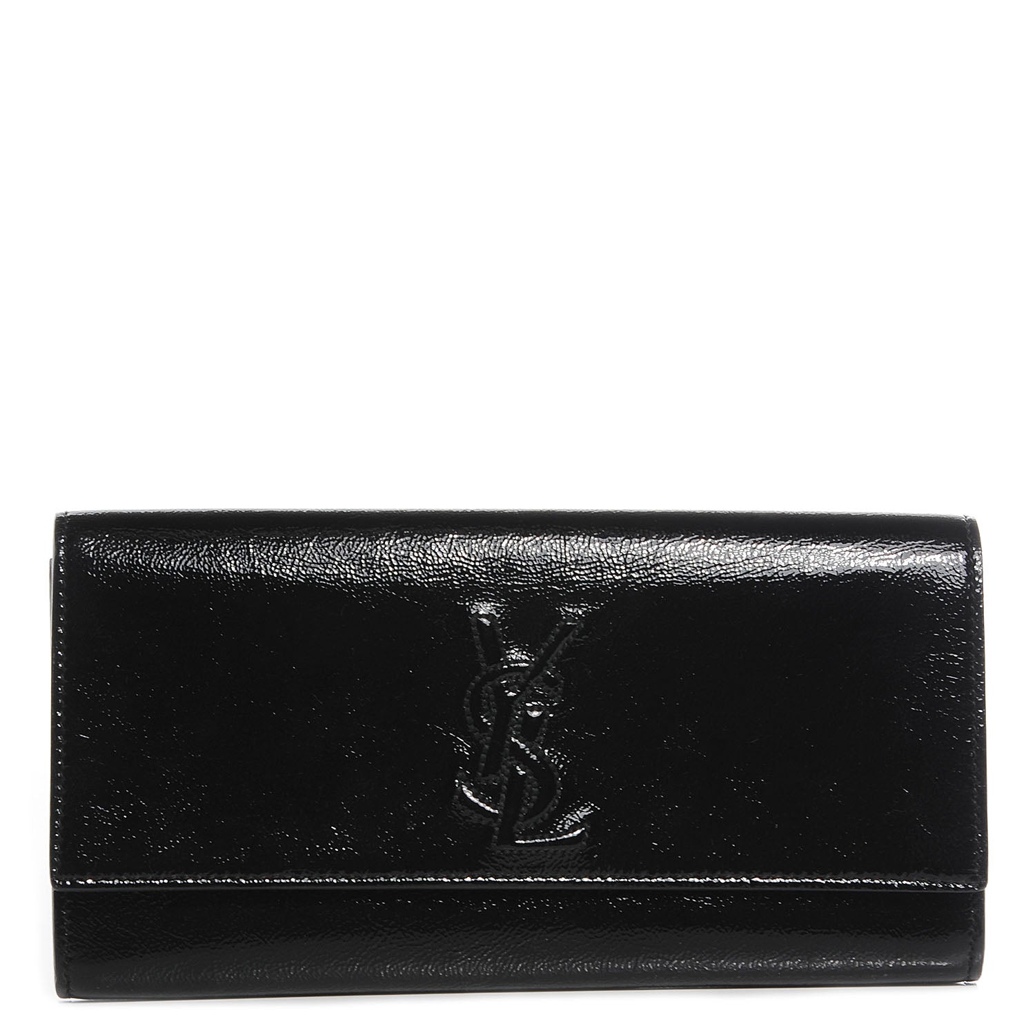 Saint Laurent Patent Small Belle De Jour Clutch Black 1 of 14