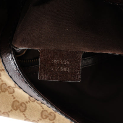 Gucci Monogram Large Jockey Hobo Dark Brown 8 of 8