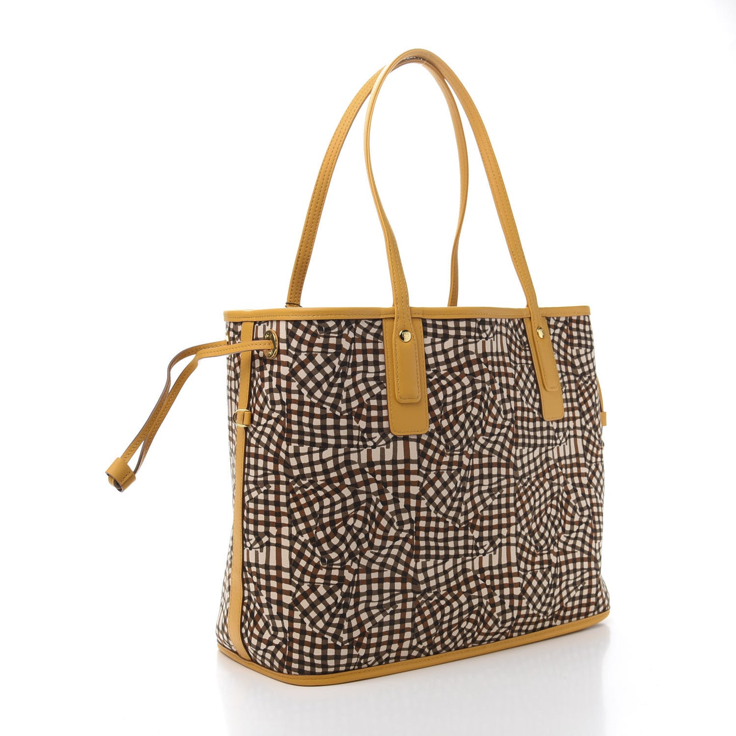 Visetos Medium Liz Reversible Shopper Tote Cognac Yellow
