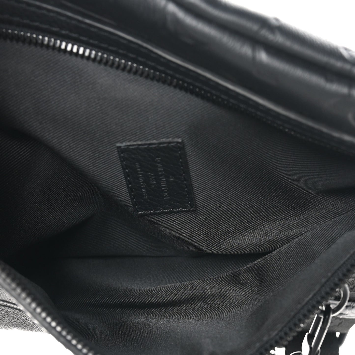 Calfskin Shadow Monogram Duo Slingbag Black