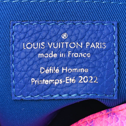 Louis Vuitton Taurillon Illusion Mini Soft Trunk Bleu Rose 6 of 9