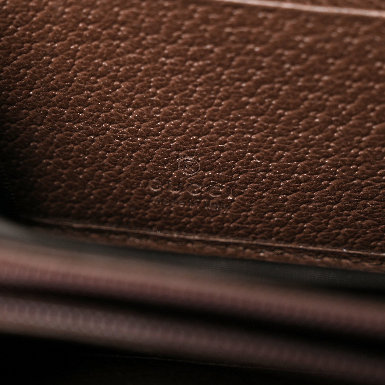 Gucci GG Supreme Monogram Web Ophidia Zip Around Wallet Brown 6 of 8