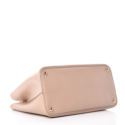 Prada Saffiano Cuir Medium Double Bag Cammeo Rosa 4 of 13