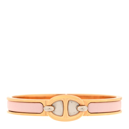 Hermes Enamel Mini Clic Chaine d'Ancre Bracelet PM Rose Candeur 1 of 4