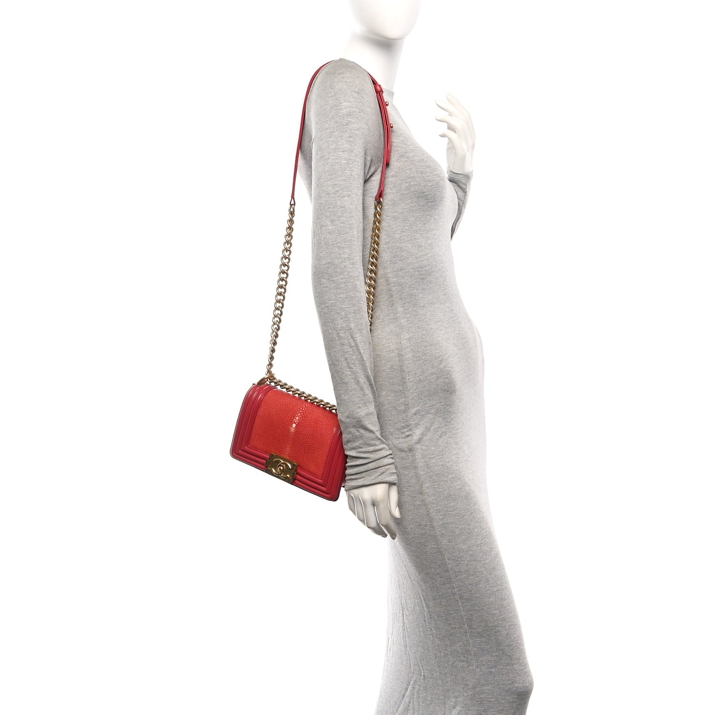 Galuchat Stingray Small Boy Flap Red