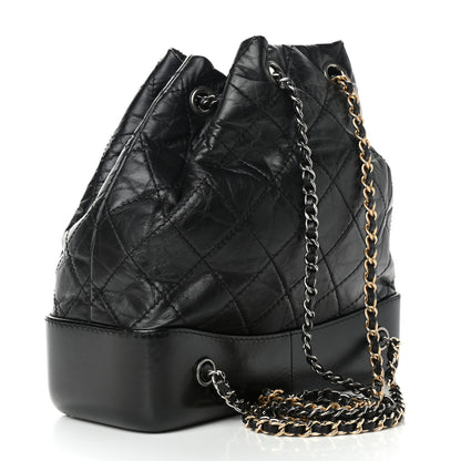 Chanel Aged Calfskin Quilted Small Gabrielle Backpack Black 3 of 10