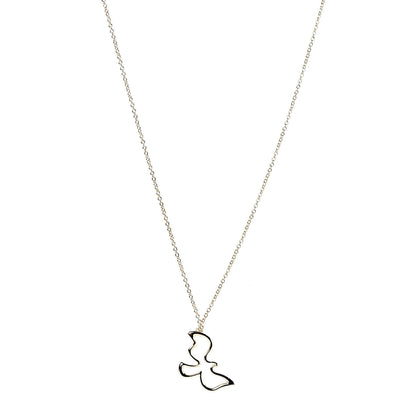 Tiffany 18K Yellow Gold Paloma Picasso Dove Pendant Necklace 1 of 6