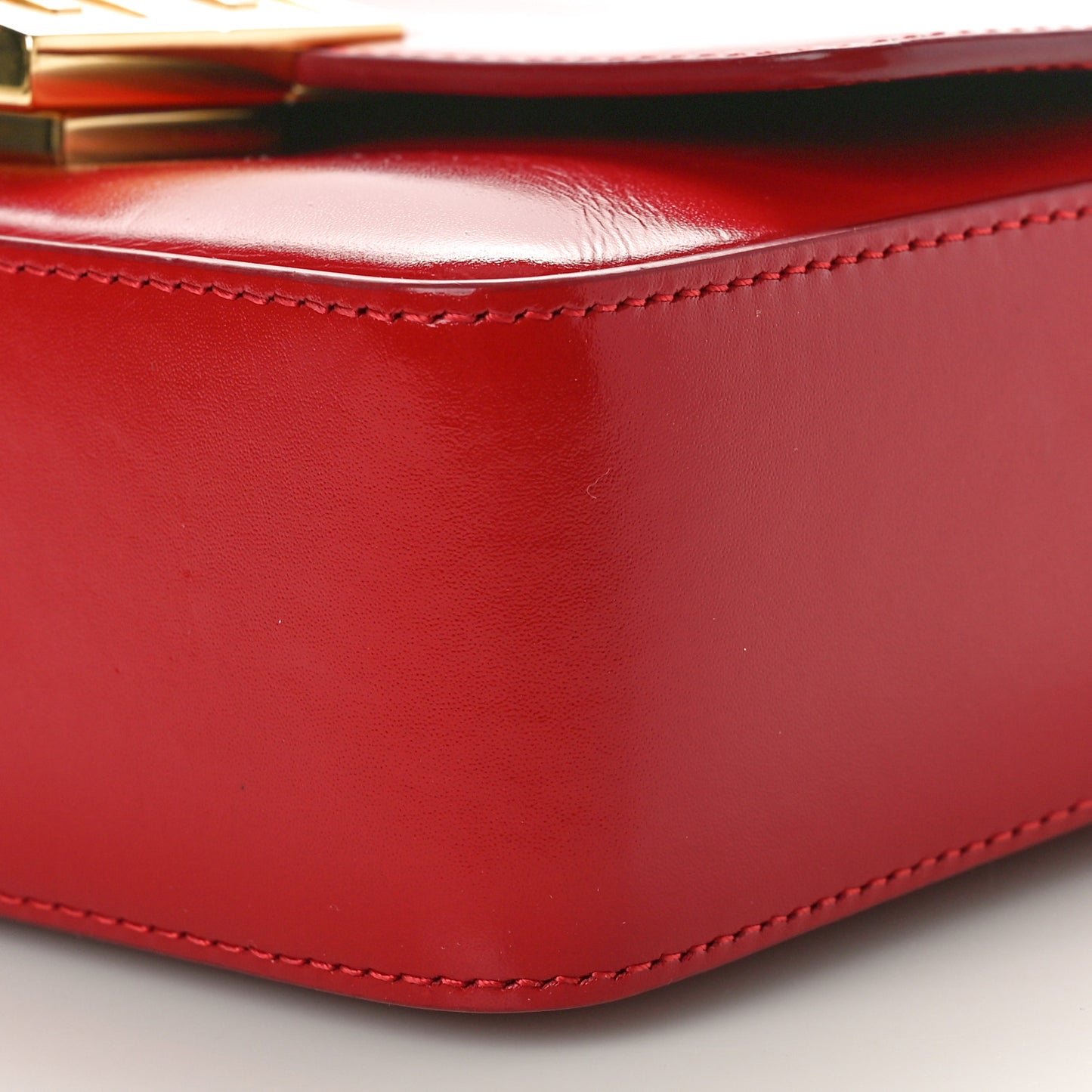 Box Calfskin Small 4G Cube Chain Shoulder Bag Dark Red
