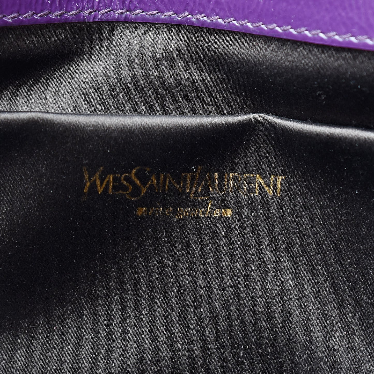 Textured Patent Monogram Large Belle De Jour Clutch Purple