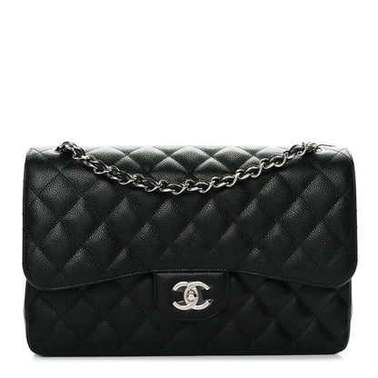 Chanel Caviar Quilted Jumbo Double Flap Black 1 of 11