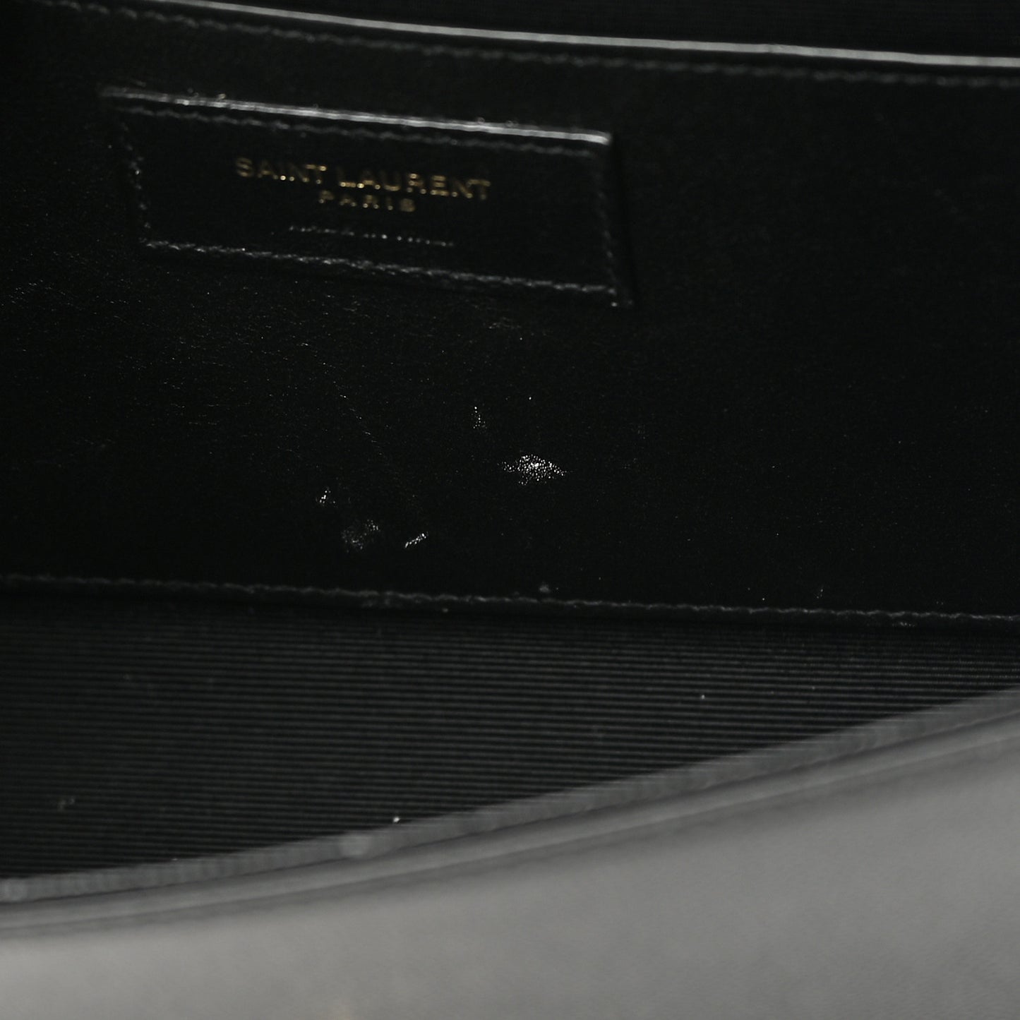 Grain De Poudre Medium Classic Monogram Kate Satchel Black