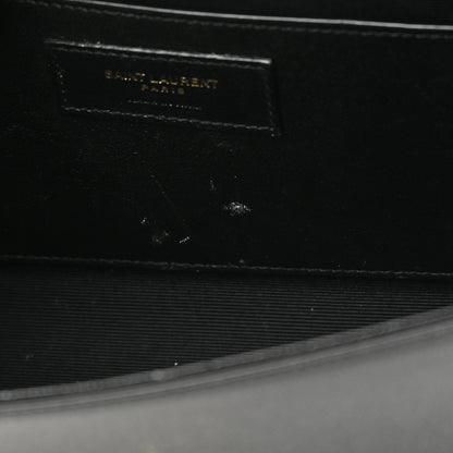 Saint Laurent Grain De Poudre Medium Classic Monogram Kate Satchel Black 11 of 13