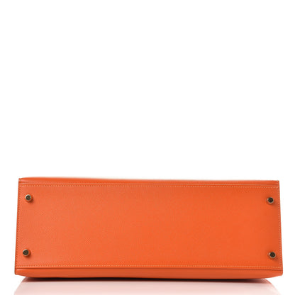 Hermes Epsom Kelly Sellier 35 Orange 7 of 37