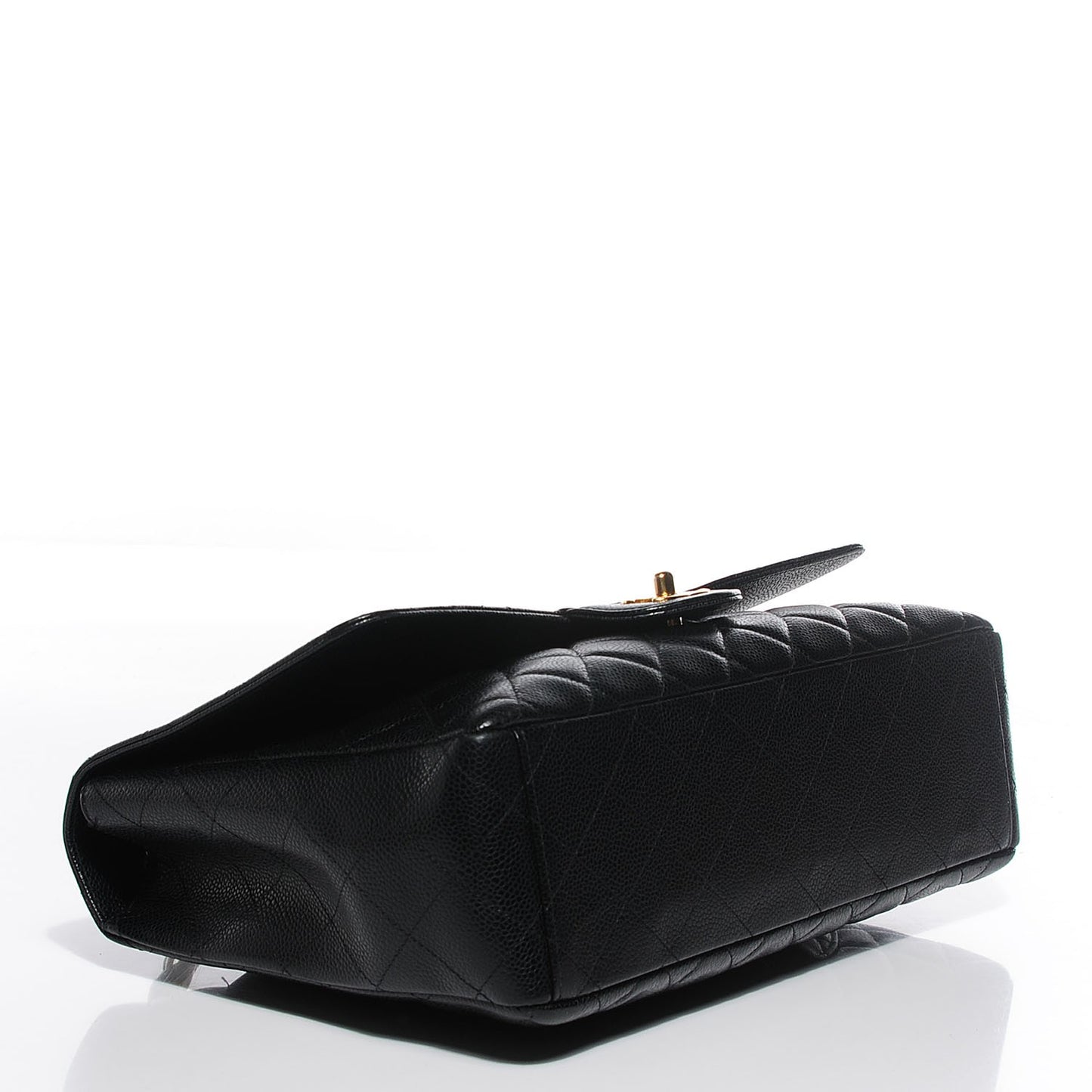 Caviar Quilted Maxi Single Flap Black
