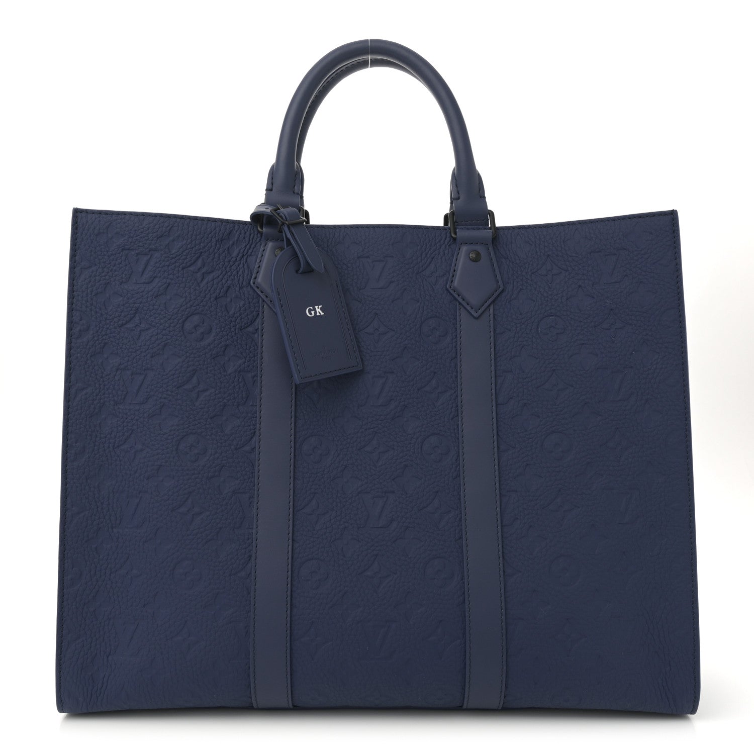 Louis Vuitton Taurillon Monogram Sac Plat 24H Sapphire 1 of 10