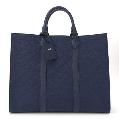 Louis Vuitton Taurillon Monogram Sac Plat 24H Sapphire 1 of 10