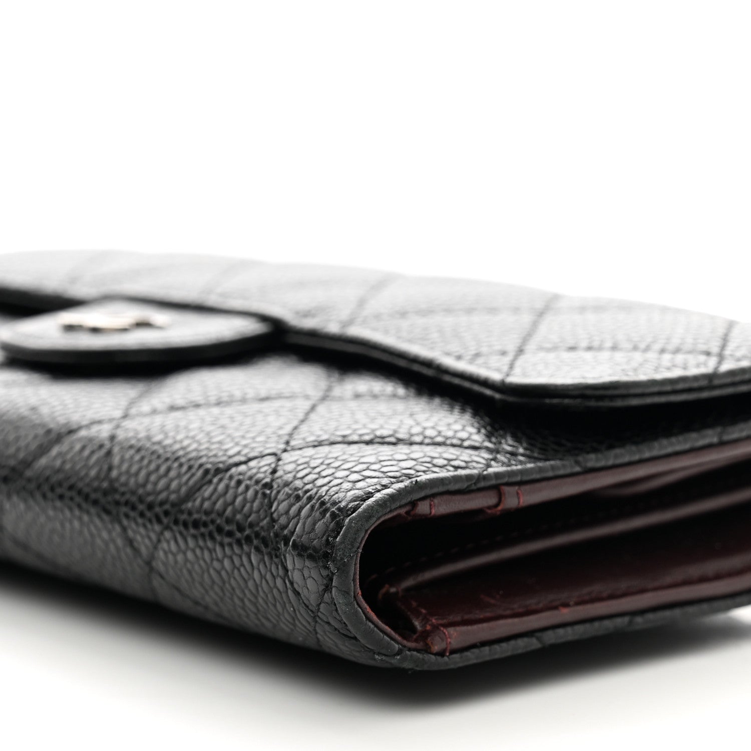 Chanel Caviar Quilted Large Flap Wallet Black 10 of 14