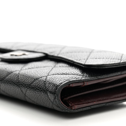 Chanel Caviar Quilted Large Flap Wallet Black 10 of 14