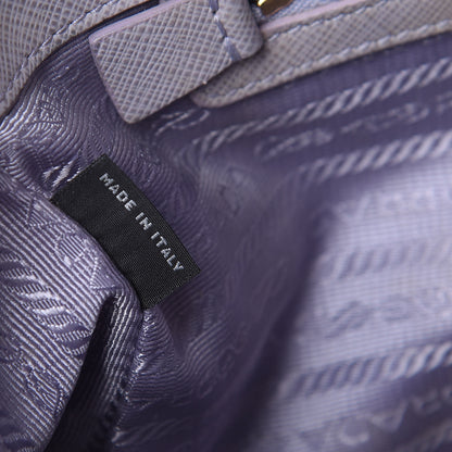Prada Saffiano Small Galleria Double Zip Tote Glicine 11 of 26