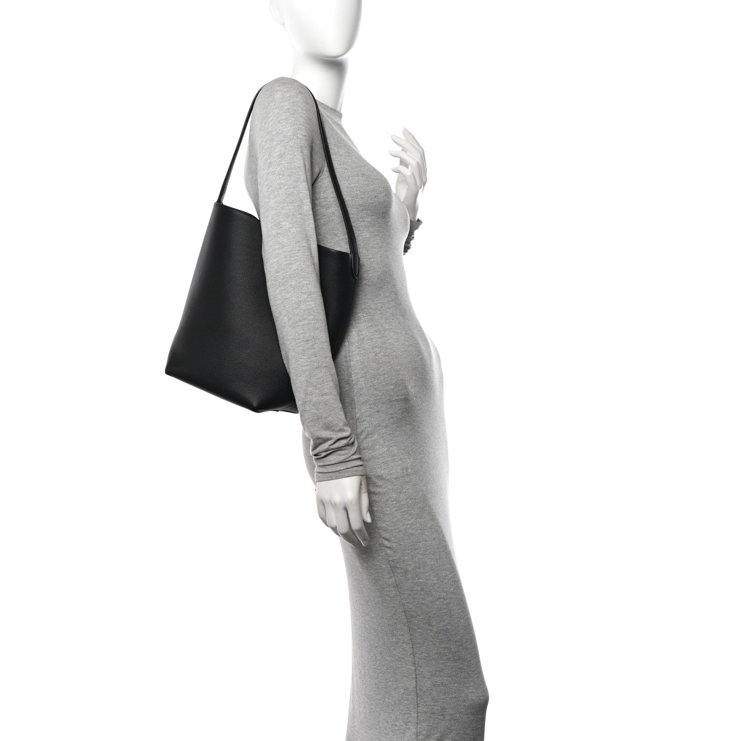 The Row Grained Calfskin Medium N/S Park Tote Black 2 of 11