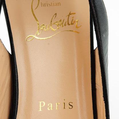 Christian Louboutin Kid Apostrophy Sling 100 Pumps 40 Black 7 of 7