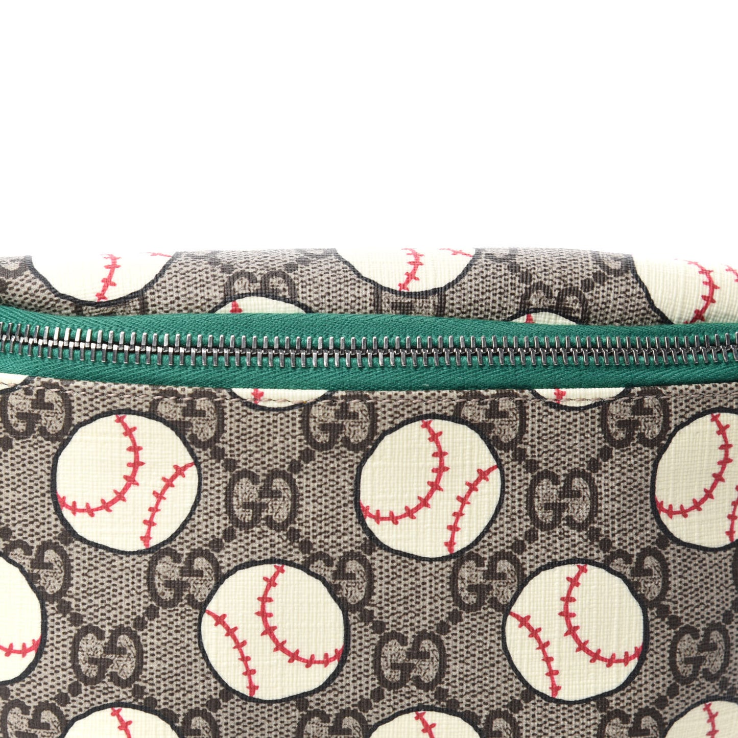GG Supreme Monogram Baseballs Web Childrens Belt Bag