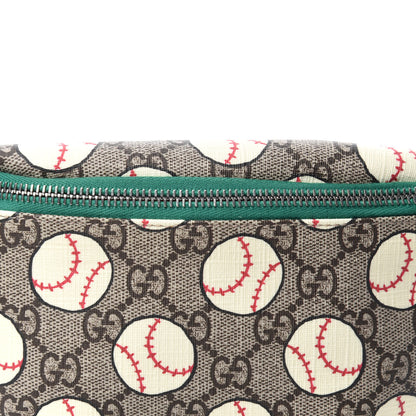 Gucci GG Supreme Monogram Baseballs Web Childrens Belt Bag 10 of 10