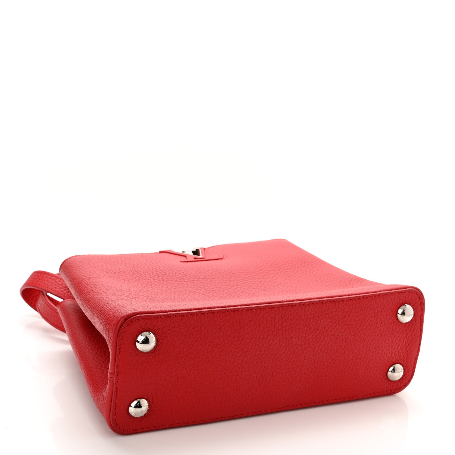 Louis Vuitton Taurillon Capucines BB Rubis 5 of 10