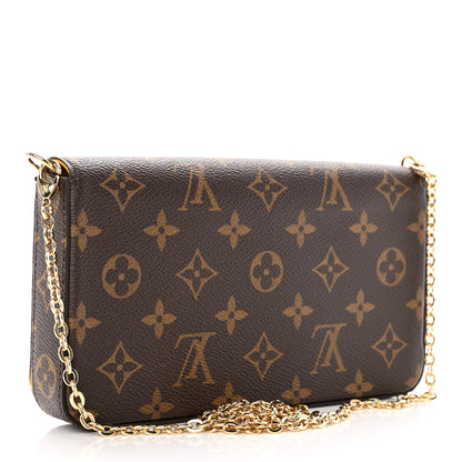 Louis Vuitton Monogram 2022 Christmas Animation New York Soho Pochette Felicie Chain Wallet Yellow 2 of 6