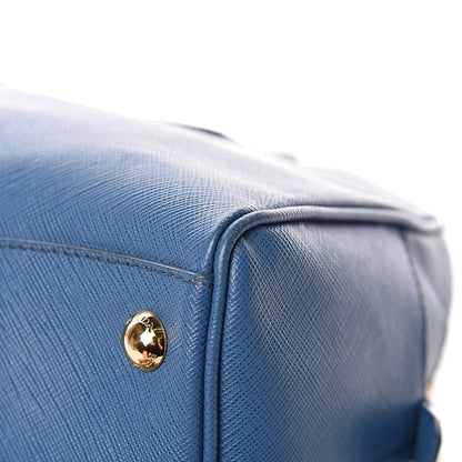 Prada Saffiano Lux Bowling Bag Cobalto 14 of 17