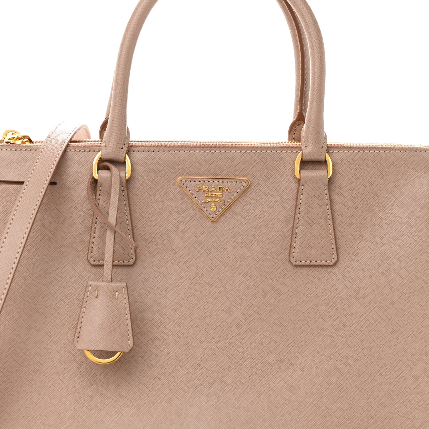 Prada Saffiano Medium Galleria Double Zip Tote Cammeo 8 of 10
