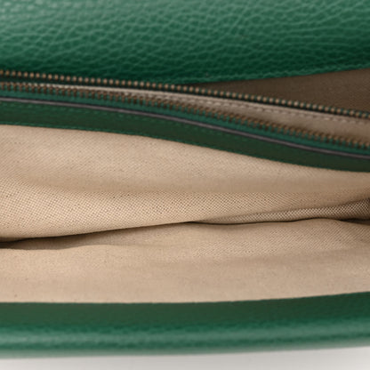Gucci Pebbled Calfskin Small Dionysus Shoulder Bag Emerald 6 of 13