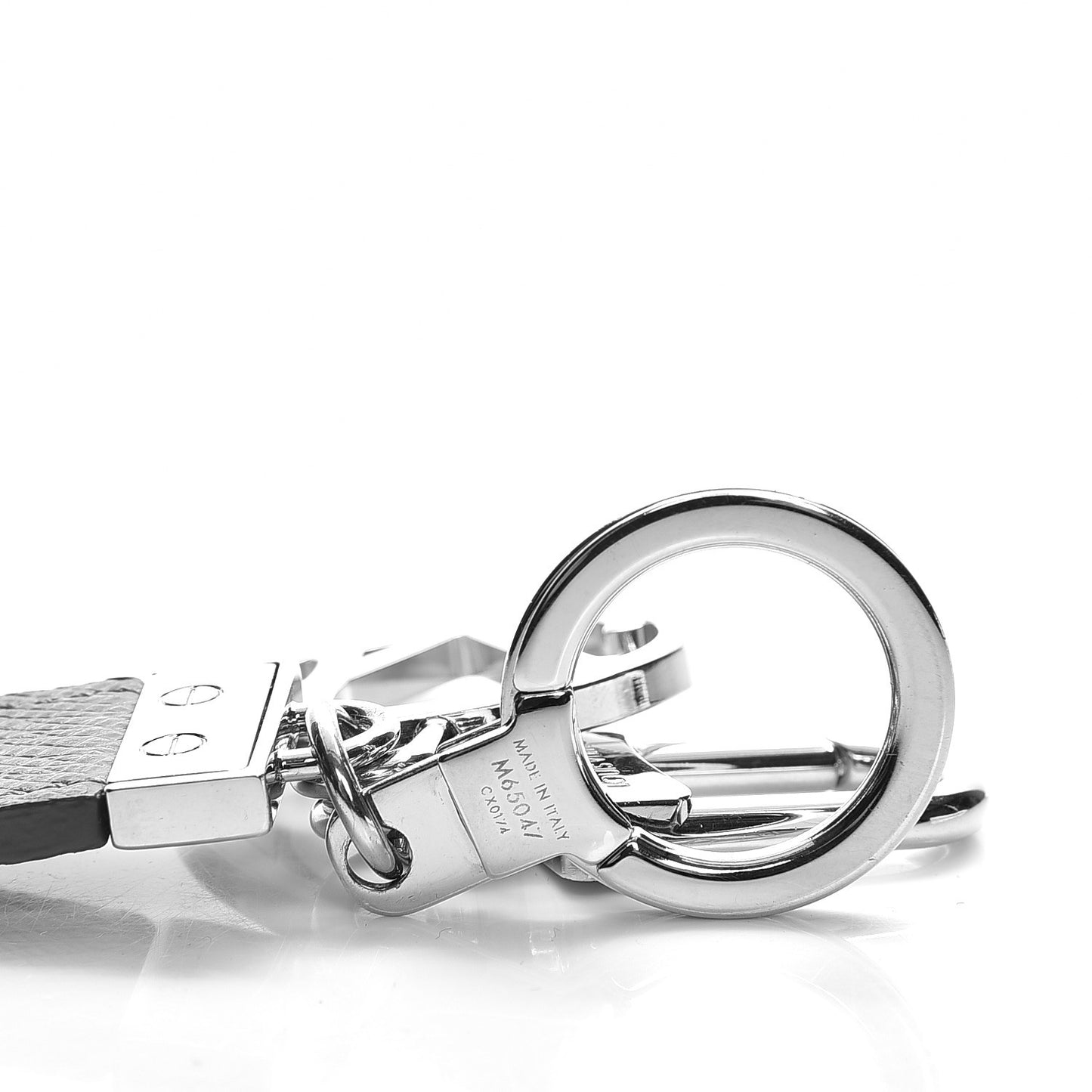 Taiga Calfskin LV Club Key Holder Glacier