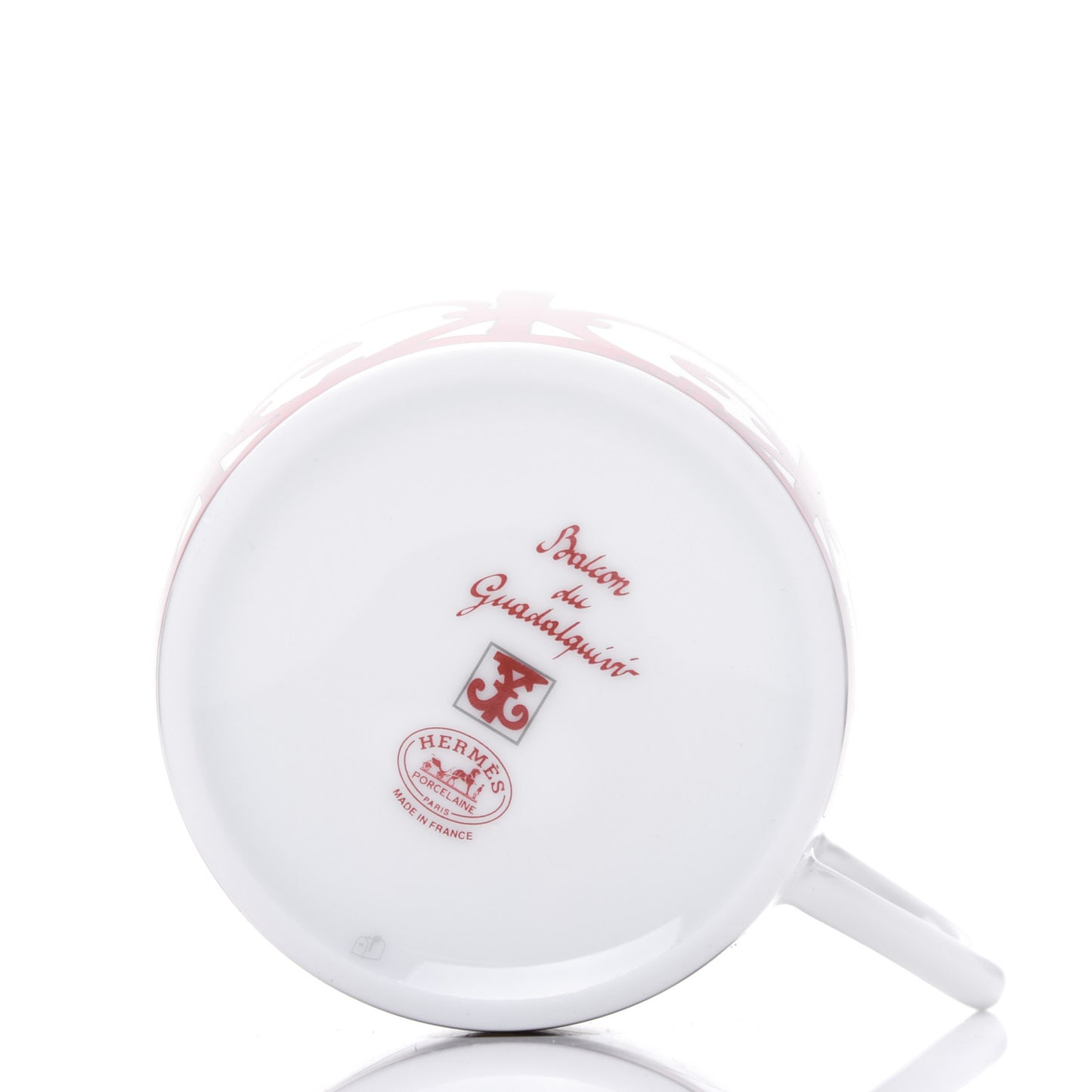 Porcelain Balcon du Guadalquivir Tea Cup and Saucer Set of 2