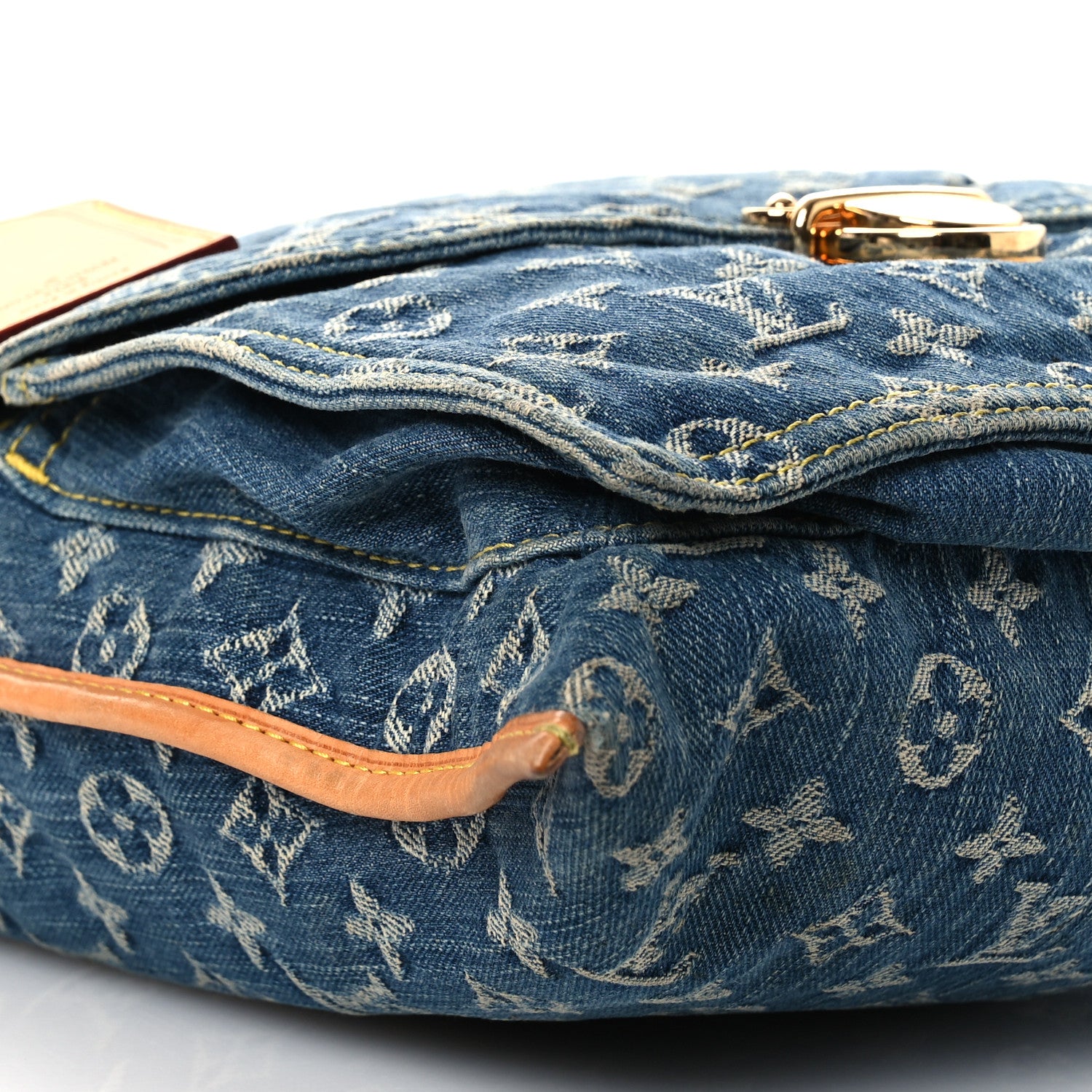 Louis Vuitton Monogram Denim Sac Plat Blue 8 of 11